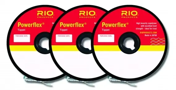 Bestel Nu RIO Powerflex Tippet 3X-5X 3,7-2,9-2,3kg 3-pak