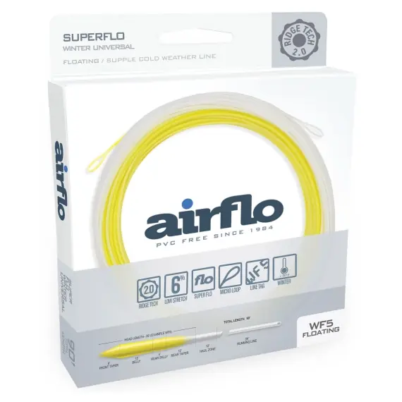 Goedkoop Airflo Superflo Ridge 2.0 Winter Supple Universal Taper Floating - #8