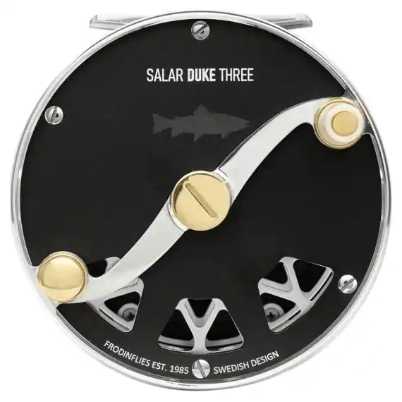 Frödin Salar Duke Reel Matte Black - Four #10/12 Speciale Aanbieding