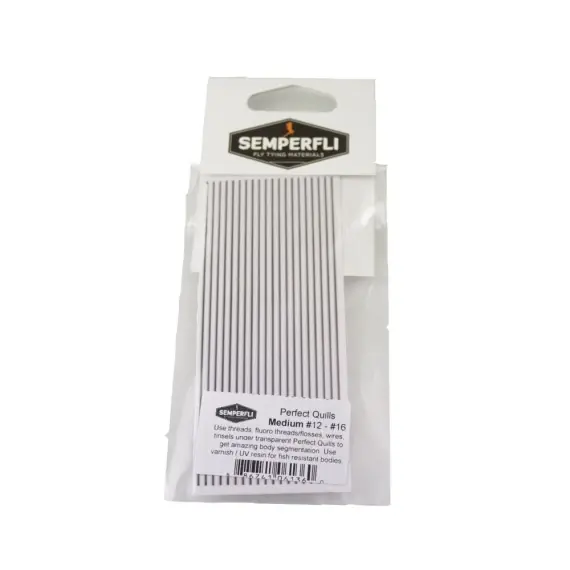Fabrieksprijs Semperfli Perfect Quills Synthetic Clear/Natural - Large