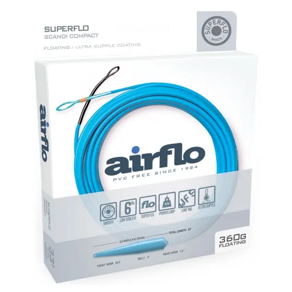 Express Levering Airflo Superflo Scandi Compact Shooting Head Floating - 540 Grain