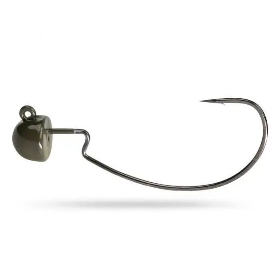 Beperkte Voorraad Söder Tackle Tungsten Ned Offset Jig Head Green (3pcs) 4/0 - 5g