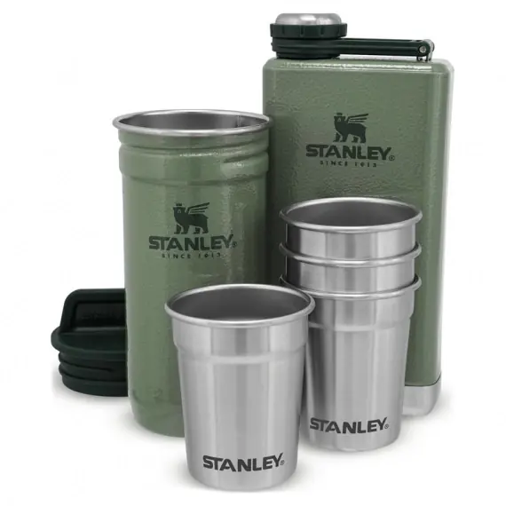 Stanley The Pre-Party Shotglass + Flask Set - Hammertone Green Bestseller