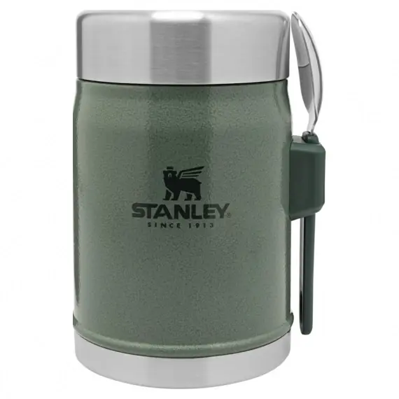 Seizoensaanbieding Stanley The Legendary Food Jar + Spork .4L - Hammertone Green
