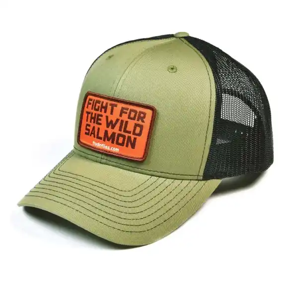 Frödin 'Wild Salmon' Trucker Hat – Loden/Black Flitsaanbieding