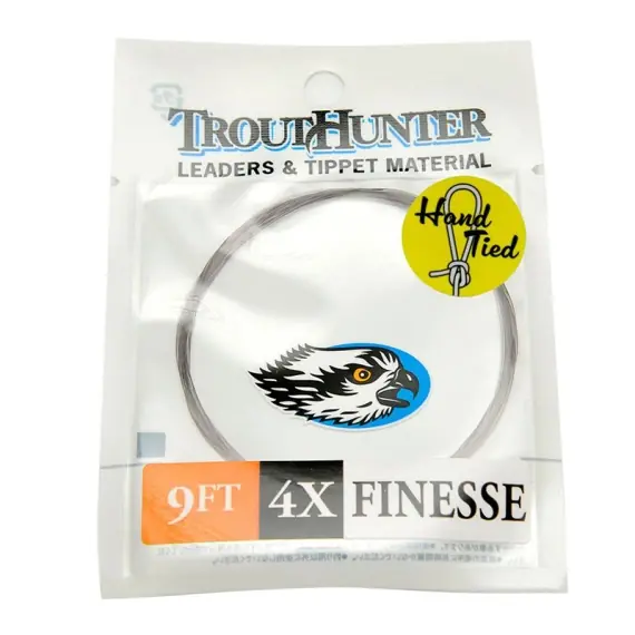 Direct Verzonden TroutHunter Finesse Leader w/loop 9ft - 0X (0,285mm)