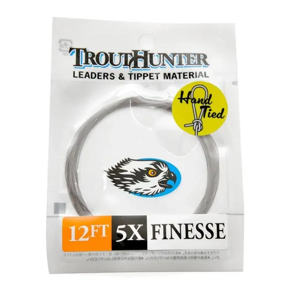 Voordeelprijs TroutHunter Finesse Leader w/loop 12ft - 0X (0,285mm)