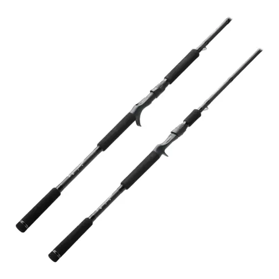 Wolfcreek Black Wolf Rod Series Pike - 9’ Big Lures, 300g, Split Handle, 2pc Shop Nu