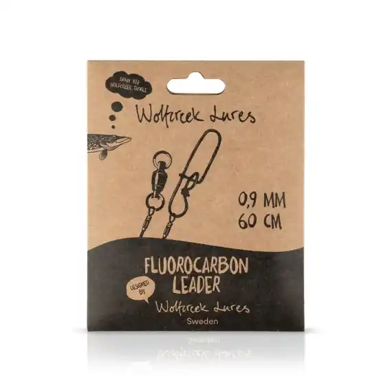 Wolfcreek Lures Fluorocarbon Leader - 1.20mm 60cm incl. 8mm Rubber Bead 1-pack Favoriet