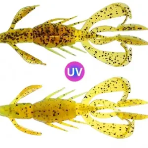 PerchFight Crayfish 4.4'' 5-pak , Green Pumpkin Chartreuse Goedkoop