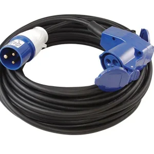 Merkproduct Gimeg CEE Caravan Verlengkabel - Haaks Stopcontact - 30 mtr