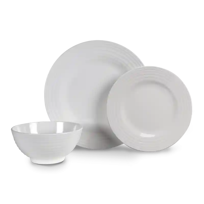 Tijdelijk Beschikbaar Kampa - Blanco Servies - 12-delig