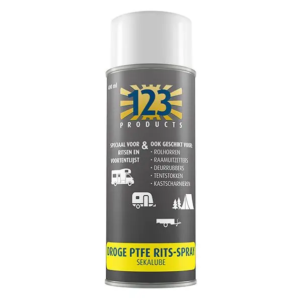 Nieuw 123 Droge PTFE Rits Spray (Sekalube)