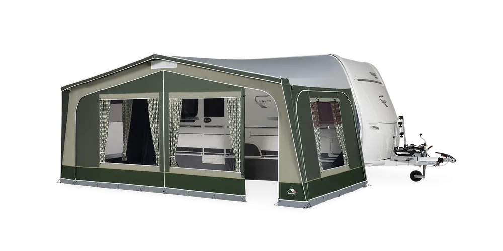 Koop Vandaag Voortent Doréma Monza XL 270 incl. staal frame