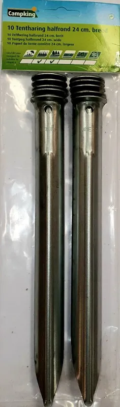 Weekendaanbieding Tentharing halfrond 24 cm - 10 stuks