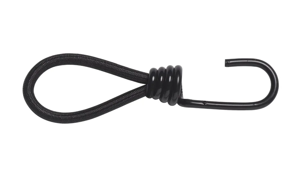 Tentspanner met haak 13 cm - zwart Finale Uitverkoop