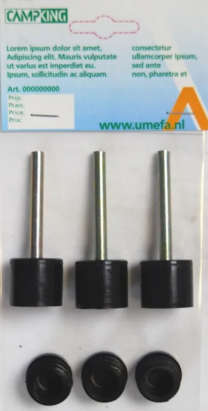 Beperkte Voorraad Tentdoppen 19 mm - set van 3