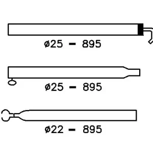 Extra dakligger ø 25/22 mm - 170-260 cm - alu Beperkt Aanbod
