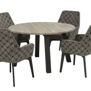 4SO Savoy Tuinset 4 personen rond Ø130cm Uitverkoop