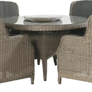 4SO Brighton Tuinset 4 personen rond Ø130cm Gereduceerde Prijs