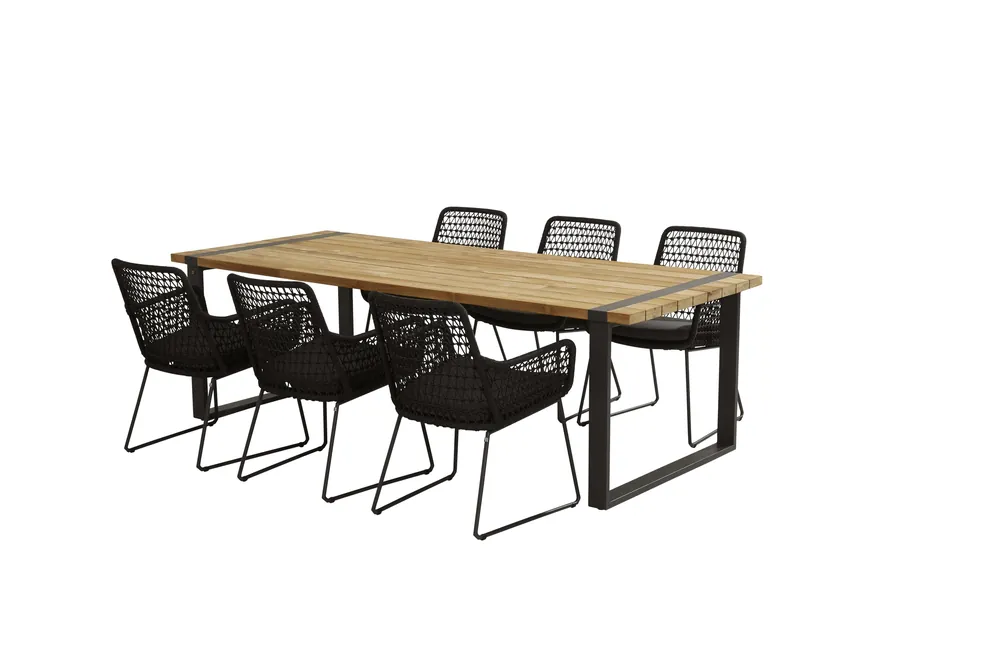 Taste 4SO Athena Tuinset 6 personen 240x100cm Op = Op