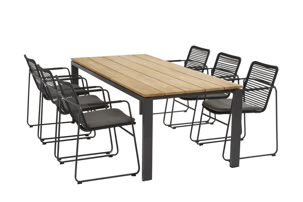 Exclusieve Aanbieding Taste 4SO Elba Tuinset 6 personen 220x95cm