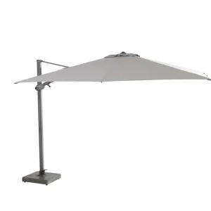 Must-Have 4SO Siesta square parasol 300 x 300 cm mid grey/anthracite