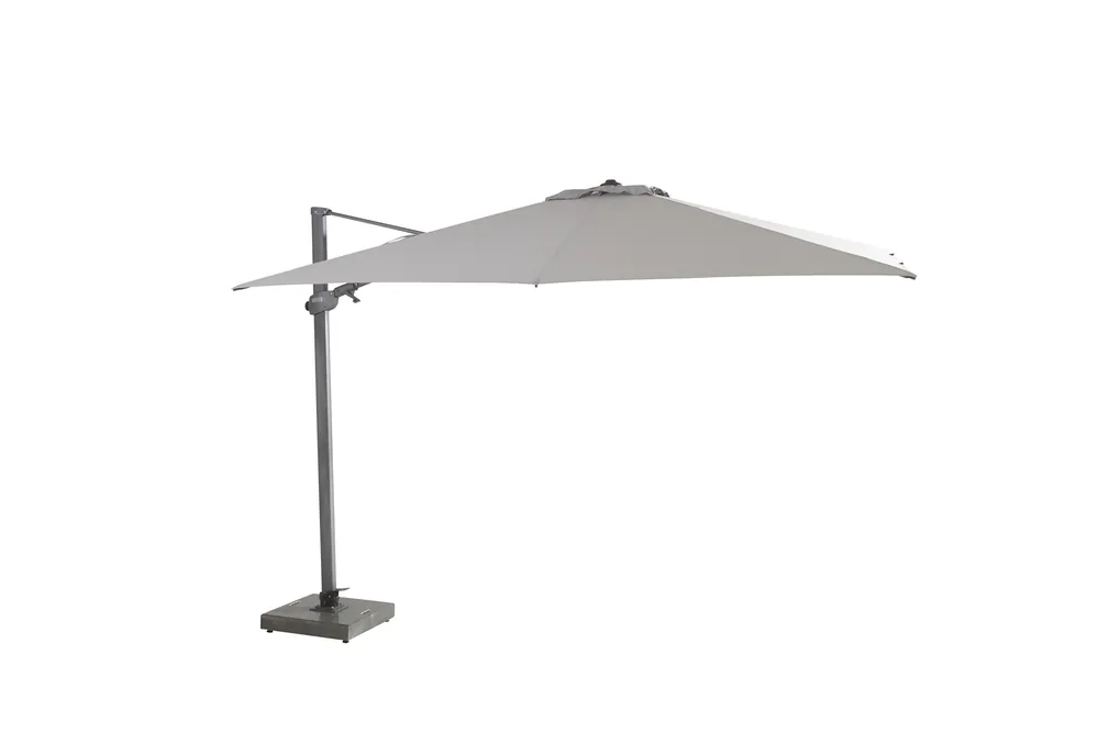 Must-Have 4SO Siesta square parasol 300 x 300 cm mid grey/anthracite
