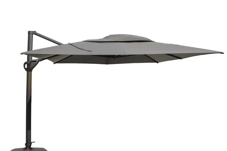 Meest Verkocht 4SO Hacienda parasol 300 x 400 cm charcoal/anthracite
