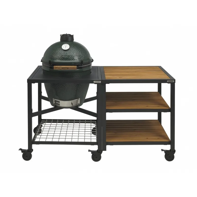 Beperkte Voorraad Big Green Egg 2XL incl. Egg Frame, Expansion frame met inserts & Caster Kit