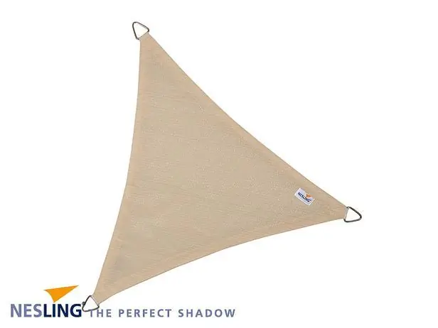 Veilige Betaling Nesling Schaduwdoek Coolfit Gebroken Wit driehoek 3,6m