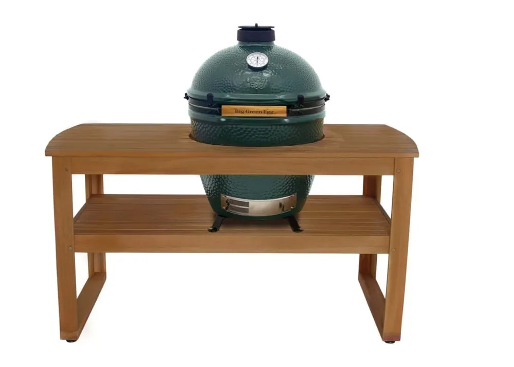 Koop Online Big Green Egg Eucalyptus Houten Tafel (excl. wielen)
