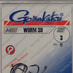 Gamakatsu Worm 39 Black 4 Veilige Betaling