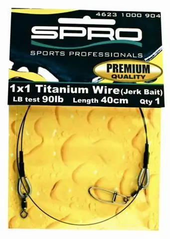 Betrouwbaar Spro Titanium Leader 1x1 90 Lb 30cm