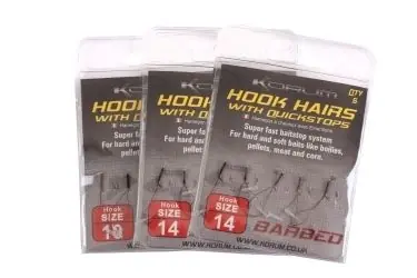 Lage Kosten Korum Hook Hair With Quickstop nr. 12