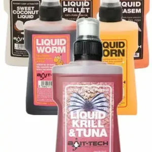 Bait-Tech liquid krill & tuna 250ml Beperkt Aanbod