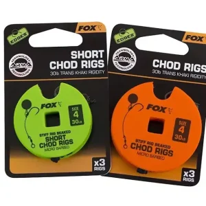 Fox Armapoint Stiff Chod Rigs 8 Short Snelle Levering