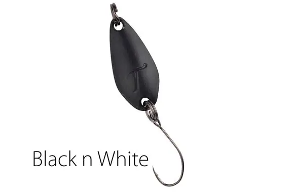 Direct Verzonden Spro trout master incy spoon black n white 1.5gr