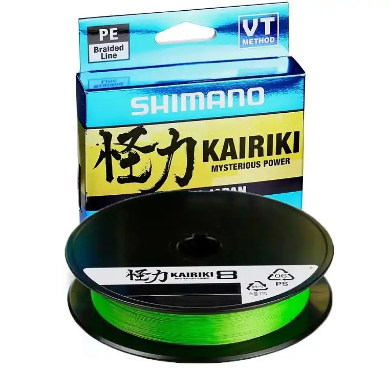 Snelle Levering Shimano Kairiki 8 Mantis Green 0.35mm