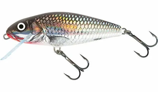 Salmo Perch 12cm Floating Holographic Grey Shiner Populair