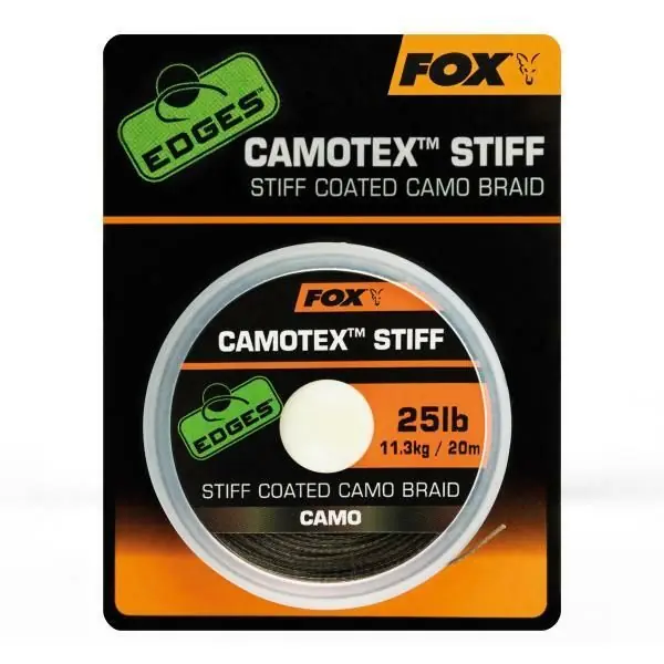 Fox Edges Camotex Stiff 20lb 20m Actieprijs