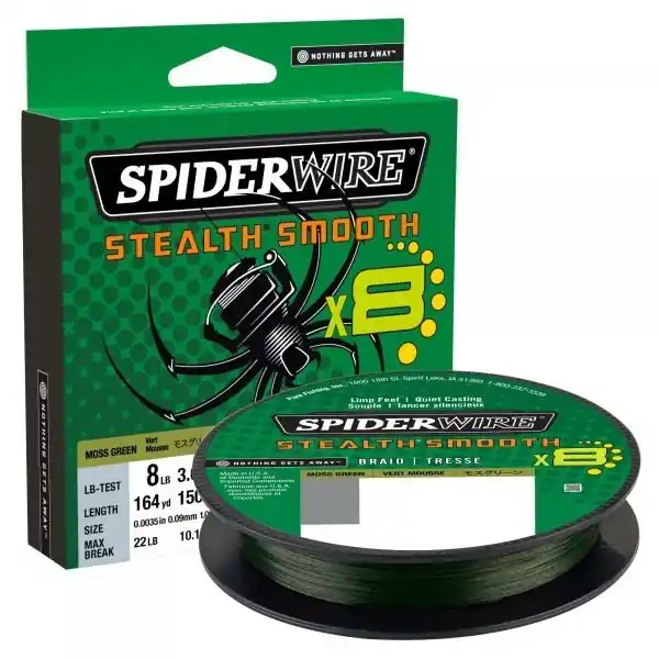 Spiderwire Stealth Smooth X8 0.09mm Green 150m Korting