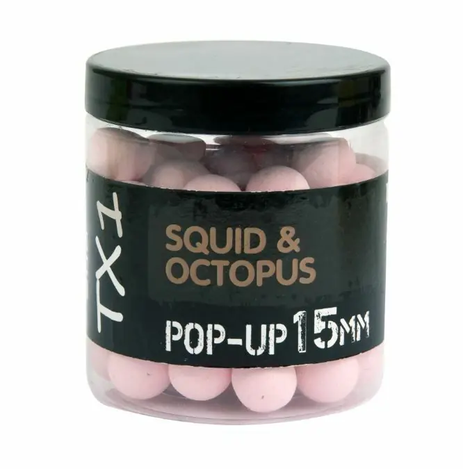 Isolate TX1 Pop-Up Squid & Octopus Washed Out Pink 15mm 80gr Finale Uitverkoop
