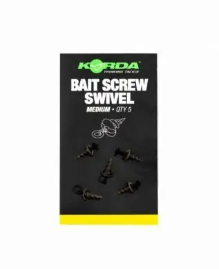 Korda Bait Screw Swivel Medium Betrouwbaar