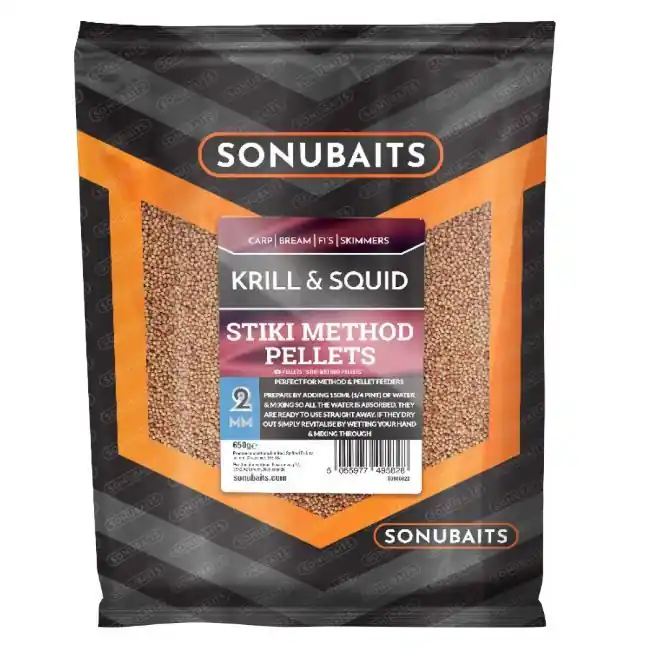 Koop Vandaag Sonubaits stiki method pellets krill & squid 2mm