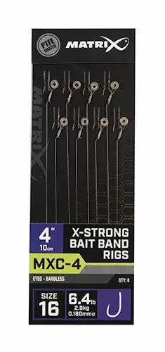 Korting Matrix mxc-4 4" mt16 0.18 barbless bait band