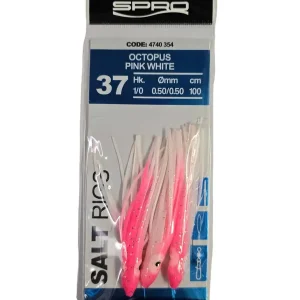 Aanbieding Spro 37 Salt Rig Octopus 1/0 Pink White