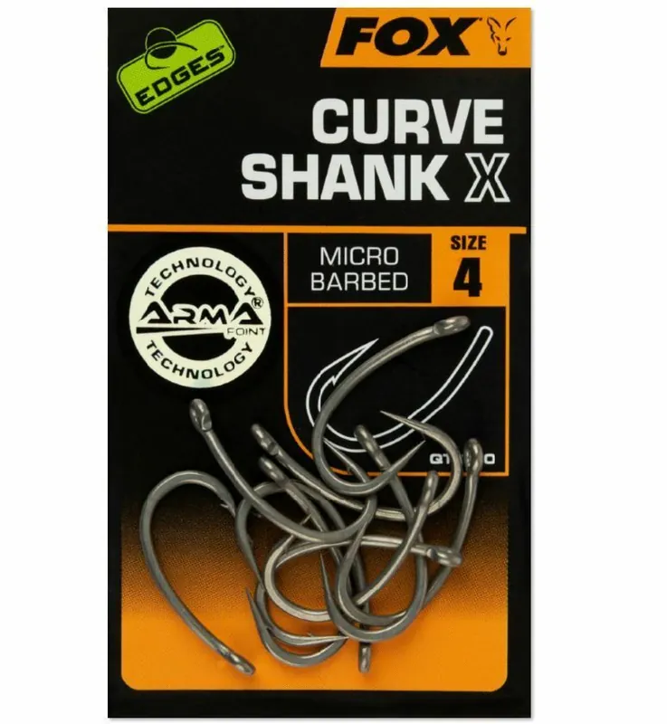 Beste Prijs Fox Edges Curve Shank X Size 4
