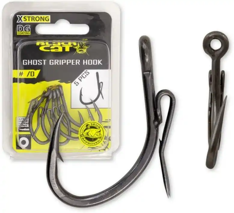 Uitverkoop Black Cat Ghost Gripper Hook 2/0 5st