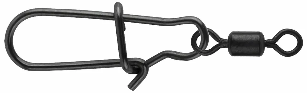 Koop Vandaag Spro Matte Black Easy Snap + Rolling Swivel 1+8